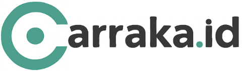 Logo with a green C shape followed by the word arraka.id in black text.